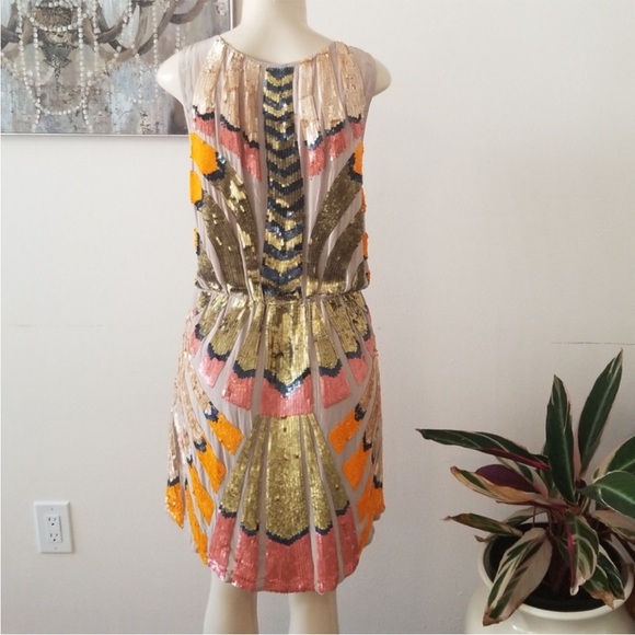 Vero Alfie 100% Silk Sequin Dress - Picture 3 of 15